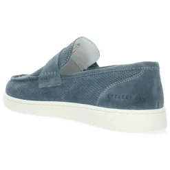Blauwe loafers
