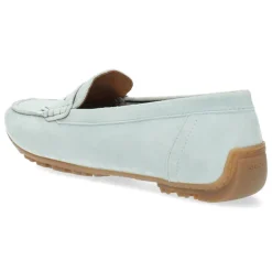 blauwe mocassins