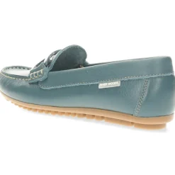 Blauwe mocassins