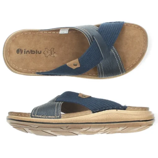 Blauwe slippers