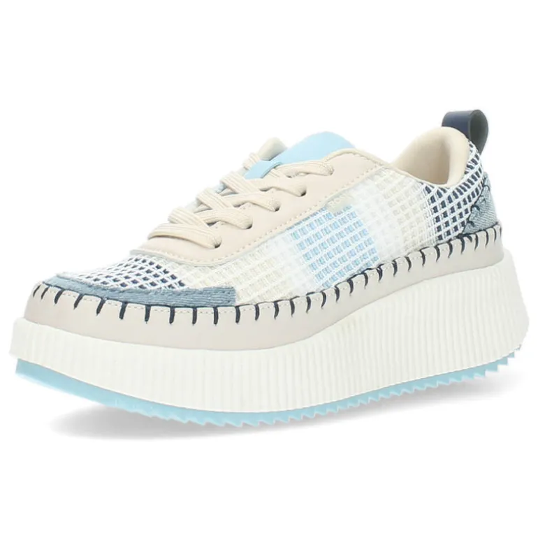 Blauwe sneakers