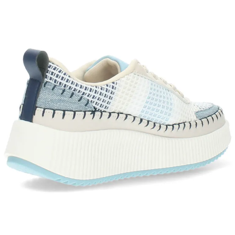 Blauwe sneakers