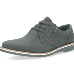 Blauwe veterschoenen