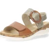 Cognac sandalen