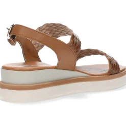 Cognac sandalen
