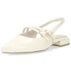 Crèmekleurige slingbacks