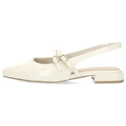 Crèmekleurige slingbacks