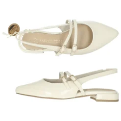 Crèmekleurige slingbacks