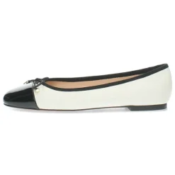 Crème/Zwarte ballerina's