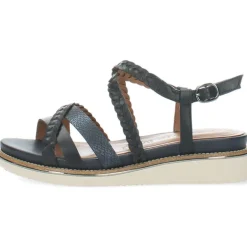 Donkerblauwe sandalen