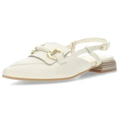Ecru slingbacks
