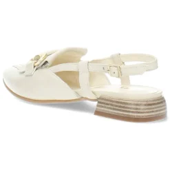 Ecru slingbacks