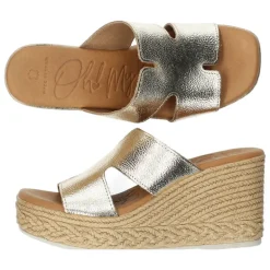 Metallic gouden slippers