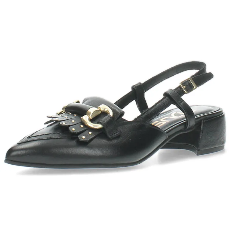 Zwarte slingbacks