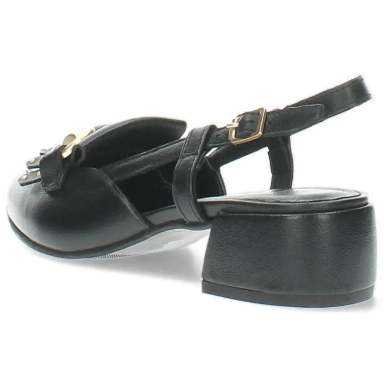 Zwarte slingbacks
