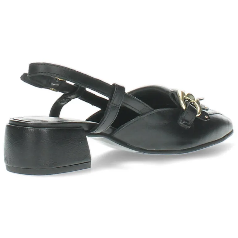 Zwarte slingbacks