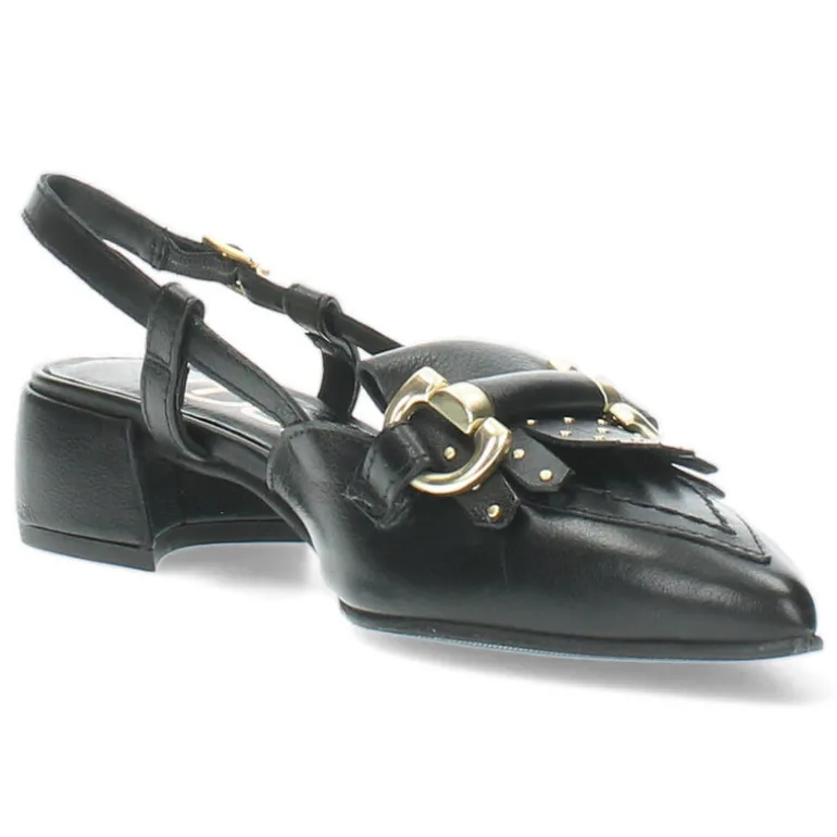 Zwarte slingbacks