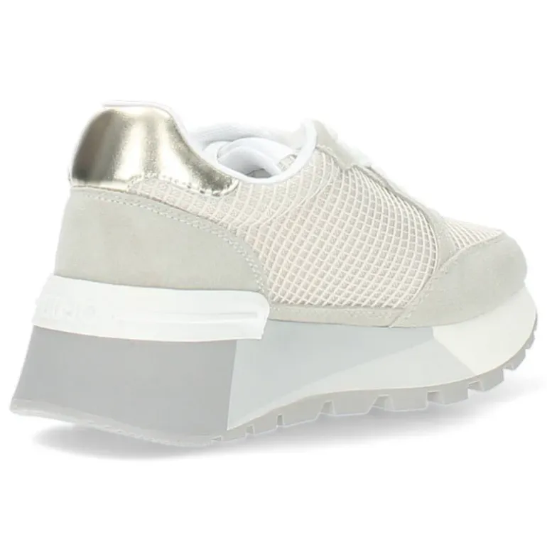 Beige plateau sneakers