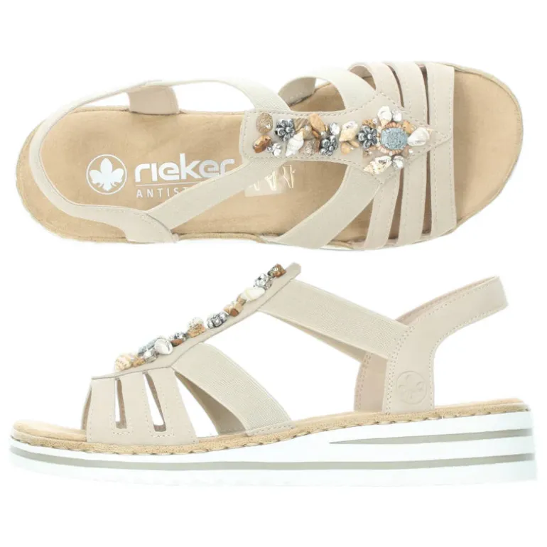 Beige sandalen