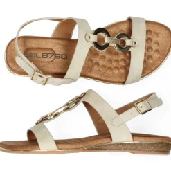 Beige sandalen