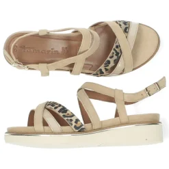 Beige sandalen