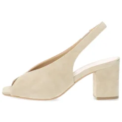 Beige slingbacks