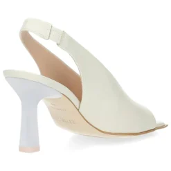 Beige slingbacks
