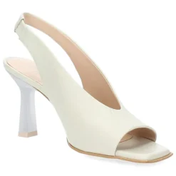 Beige slingbacks