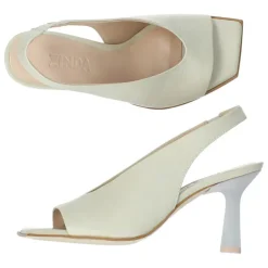 Beige slingbacks