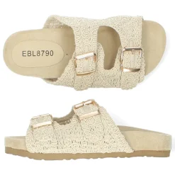 Beige slippers