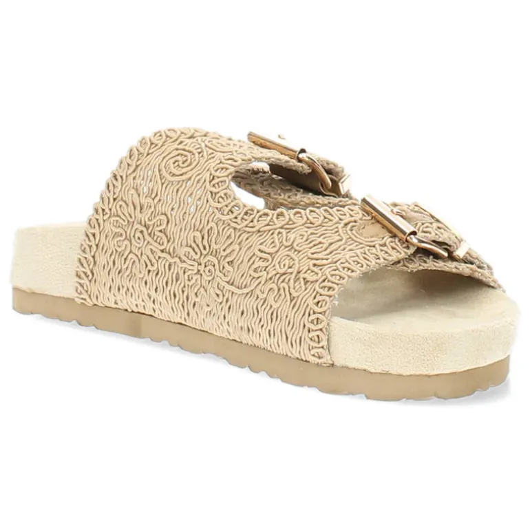 Beige slippers