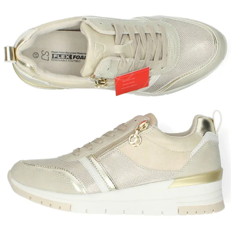 Beige sneakers