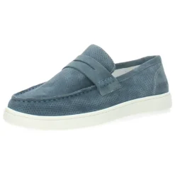 Blauwe loafers