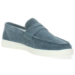 Blauwe loafers