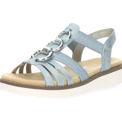 Blauwe sandalen