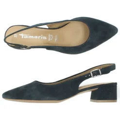 Blauwe slingbacks