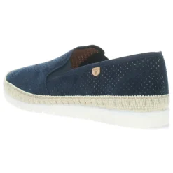 Blauwe slip-ons