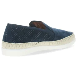 Blauwe slip-ons