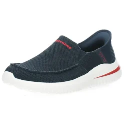 Blauwe slip-ons