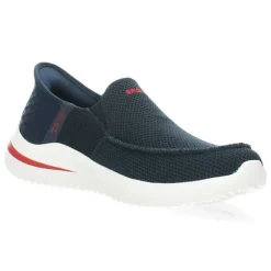 Blauwe slip-ons