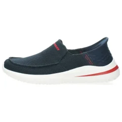 Blauwe slip-ons