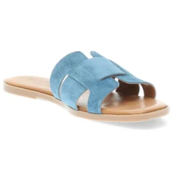 Blauwe slippers