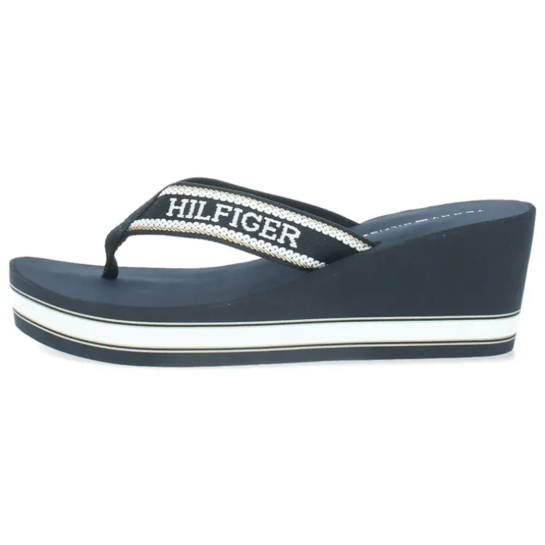 Blauwe teenslippers