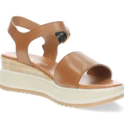 Cognac sandalen