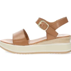 Cognac sandalen