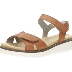 Cognac sandalen