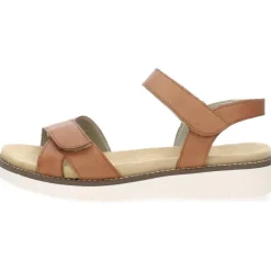 Cognac sandalen
