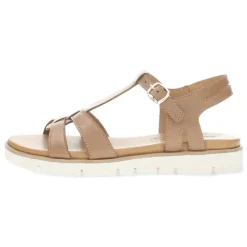 Cognac sandalen