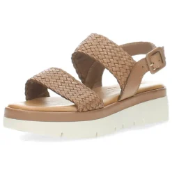 Cognac sandalen