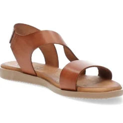 Cognac sandalen